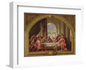 Sketch for 'The Last Supper', St. Mary's, Weymouth, Formerly Attributed to Antonio Verrio…-Sir James Thornhill-Framed Giclee Print