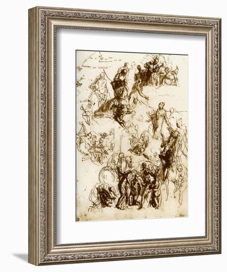 Sketch for the Martyrdom of St George, 1913-Paolo Veronese-Framed Giclee Print