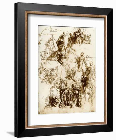 Sketch for the Martyrdom of St George, 1913-Paolo Veronese-Framed Giclee Print