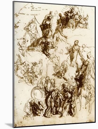Sketch for the Martyrdom of St George, 1913-Paolo Veronese-Mounted Giclee Print