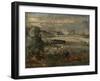 Sketch for 'The Opening of Waterloo Bridge Seen from Whitehall Stairs, June 18Th 1817', C.1819 (Oil-John Constable-Framed Giclee Print