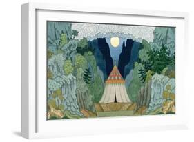 Sketch for the Opera, 'The Golden Cockerel', by Nikolai Rimsky-Korsakov-Ivan Bilibin-Framed Giclee Print