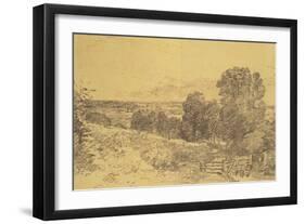 Sketch for the Painting Entrance to Fen Lane-John Constable-Framed Giclee Print