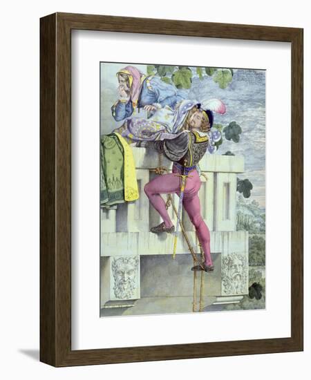 Sketch for the Passions.. Love, 1853 (Pen, Ink, W/C and Graphite on Paper)-Richard Dadd-Framed Giclee Print