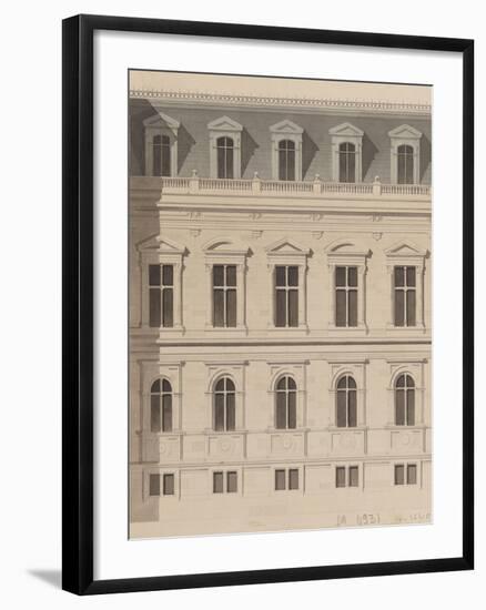 Sketch for the Reconstruction of the Paris City Hall-Gabriel Davioud-Framed Giclee Print