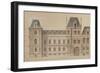 Sketch for the Reconstruction of the Paris City Hall-Gabriel Davioud-Framed Giclee Print