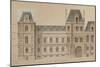 Sketch for the Reconstruction of the Paris City Hall-Gabriel Davioud-Mounted Giclee Print