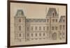 Sketch for the Reconstruction of the Paris City Hall-Gabriel Davioud-Framed Giclee Print