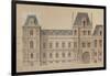 Sketch for the Reconstruction of the Paris City Hall-Gabriel Davioud-Framed Giclee Print