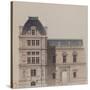 Sketch for the Reconstruction of the Paris City Hall-Gabriel Davioud-Stretched Canvas