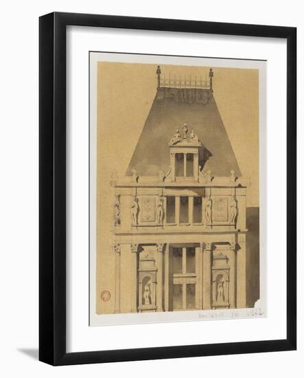 Sketch for the Reconstruction of the Paris City Hall-Gabriel Davioud-Framed Giclee Print