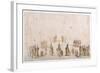 Sketch for the Staging of Groups of Figures in 'Il Solimano'-Jacques Callot-Framed Giclee Print