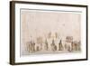 Sketch for the Staging of Groups of Figures in 'Il Solimano'-Jacques Callot-Framed Giclee Print