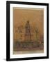 Sketch for 'The Statue of Duquesne, Dieppe'-Walter Richard Sickert-Framed Giclee Print