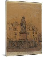 Sketch for 'The Statue of Duquesne, Dieppe'-Walter Richard Sickert-Mounted Giclee Print