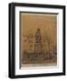 Sketch for 'The Statue of Duquesne, Dieppe'-Walter Richard Sickert-Framed Giclee Print