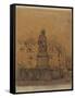 Sketch for 'The Statue of Duquesne, Dieppe'-Walter Richard Sickert-Framed Stretched Canvas