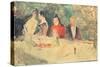 Sketch for 'The Supper', 1887-Henri de Toulouse-Lautrec-Stretched Canvas
