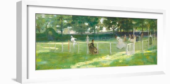 Sketch For The Tennis Party-Sir John Lavery-Framed Premium Giclee Print