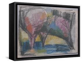 Sketch for 'Three Trees', 1965-Emil Parrag-Framed Stretched Canvas