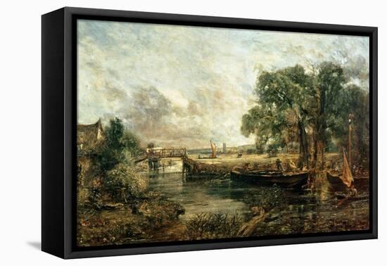 Sketch for 'View on the Stour, Near Dedham' 1821-22-John Constable-Framed Stretched Canvas