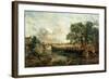 Sketch for 'View on the Stour, Near Dedham' 1821-22-John Constable-Framed Giclee Print