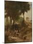 Sketch for Washing Day Near Perugia, 1873-George Snr. Inness-Mounted Giclee Print
