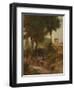 Sketch for Washing Day Near Perugia, 1873-George Snr. Inness-Framed Giclee Print