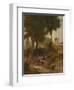 Sketch for Washing Day Near Perugia, 1873-George Snr. Inness-Framed Giclee Print