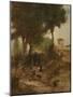 Sketch for Washing Day Near Perugia, 1873-George Snr. Inness-Mounted Premium Giclee Print