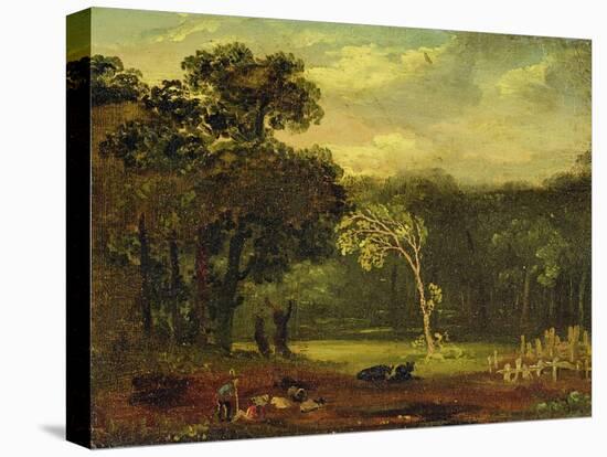 Sketch from Nature in Sion Park, 1819-Samuel Palmer-Stretched Canvas