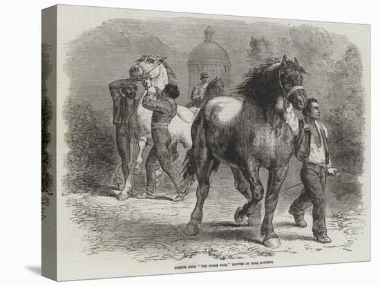 Sketch from The Horse Fair-Rosa Bonheur-Stretched Canvas