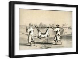 Sketch from the Wall on the Morning after the Grand Attack, China, 19th Century-M & N Hanhart-Framed Giclee Print