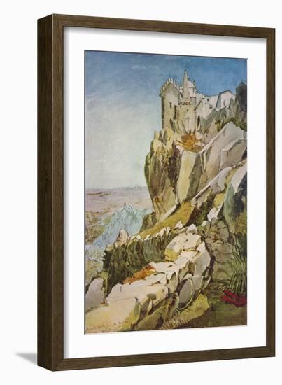 'Sketch in Portugal; Moorish Castle from the Penha; Moorish Castle, Mafra', 1837-James Holland-Framed Giclee Print