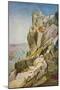 'Sketch in Portugal; Moorish Castle from the Penha; Moorish Castle, Mafra', 1837-James Holland-Mounted Giclee Print