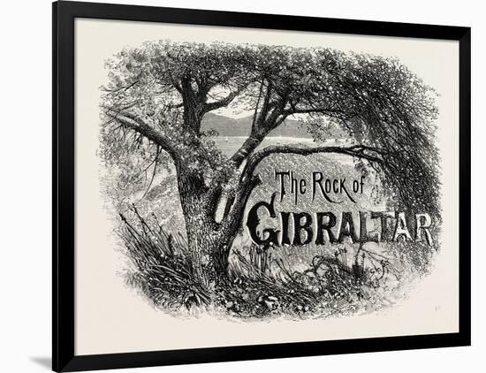 Sketch in the Alameda, Gibraltar-null-Framed Giclee Print