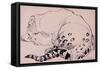 Sketch, Leopard, London Zoo 2005-Joan Thewsey-Framed Stretched Canvas