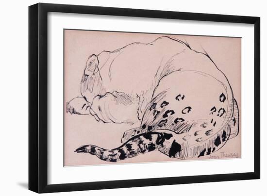 Sketch, Leopard, London Zoo 2005-Joan Thewsey-Framed Giclee Print