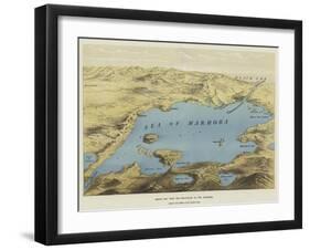 Sketch Map from the Dardanelles to the Bosphorus-null-Framed Giclee Print