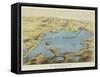 Sketch Map from the Dardanelles to the Bosphorus-null-Framed Stretched Canvas