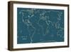 Sketch Map II Blue-Sue Schlabach-Framed Art Print