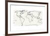 Sketch Map Navy-Sue Schlabach-Framed Art Print