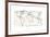 Sketch Map Navy-Sue Schlabach-Framed Art Print