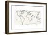 Sketch Map Navy-Sue Schlabach-Framed Art Print