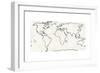 Sketch Map Navy-Sue Schlabach-Framed Art Print