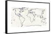 Sketch Map Navy-Sue Schlabach-Framed Stretched Canvas