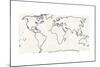 Sketch Map Navy-Sue Schlabach-Mounted Art Print