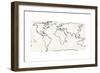 Sketch Map Navy-Sue Schlabach-Framed Premium Giclee Print