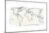 Sketch Map Navy-Sue Schlabach-Mounted Premium Giclee Print