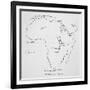 Sketch Map of Africa, from 'The Life of Captain Sir Richard Burton, Volume II' by Isabel Burton…-Richard Francis Burton-Framed Giclee Print